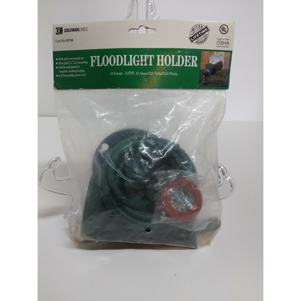 COLEMAN INDOOR/OUTDOOR FLOODLIGHT HOLDER - Holiday, landscape, Security Light